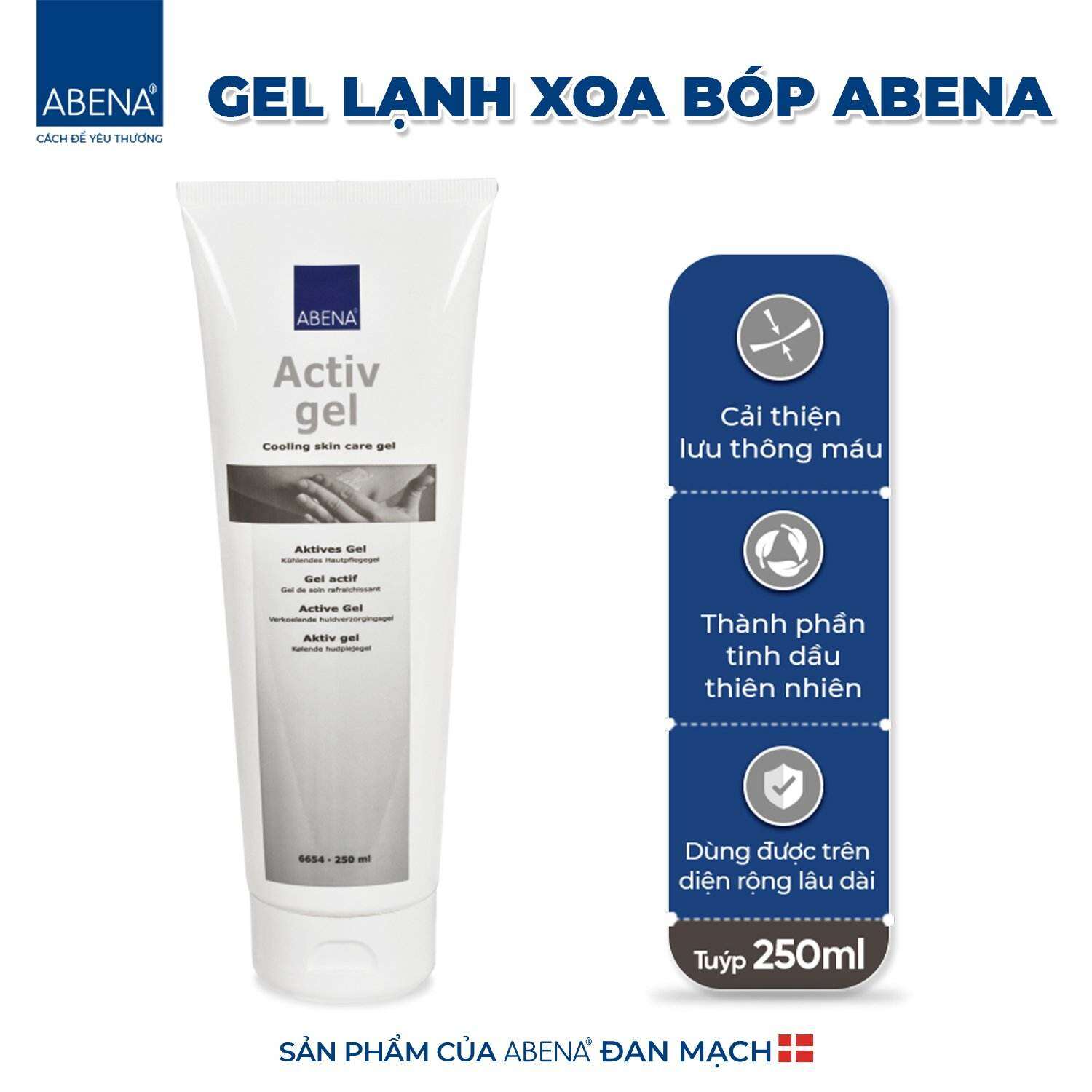 Gel lạnh xoa bóp giảm đau Abena ActivGel 250ml