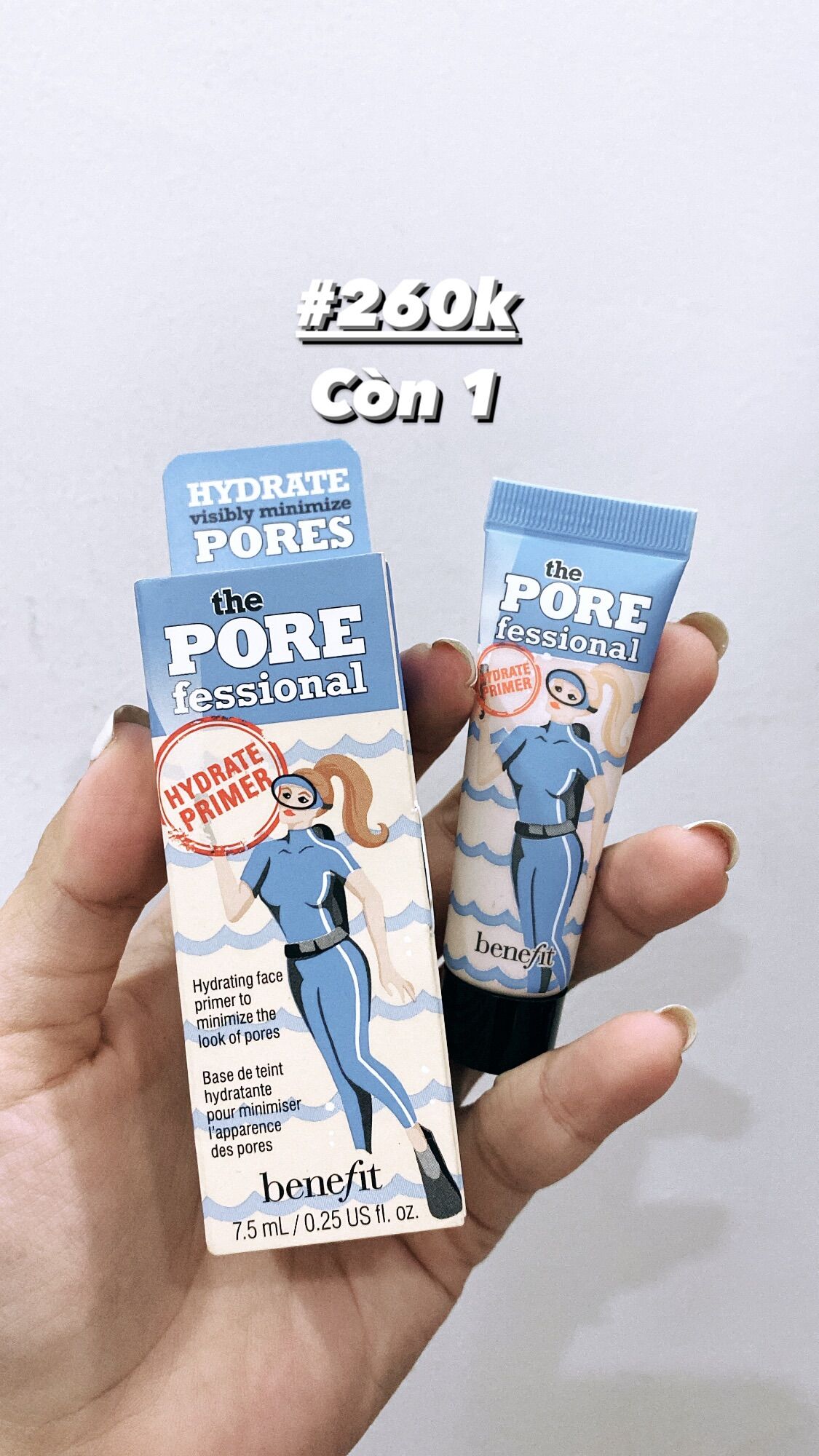 Kem lót dành cho da dầu The POREfessional Pore Minimizing Primer, minisize 7.5ml