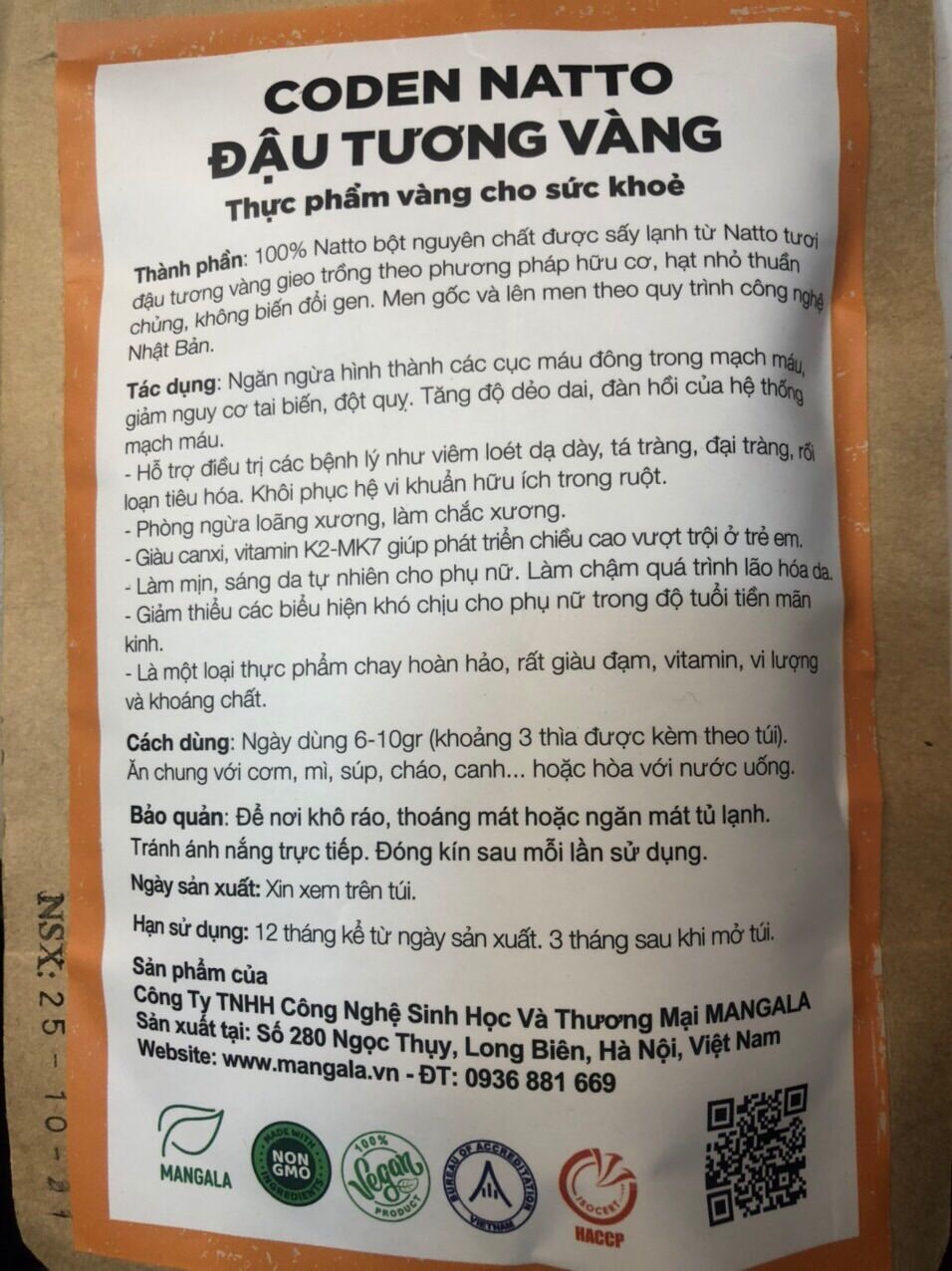 Natto bột đậu gà
