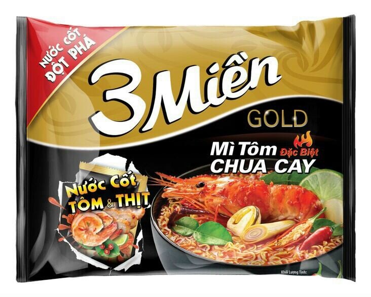Mì 3 miền gold tôm chua cay đặc biệt