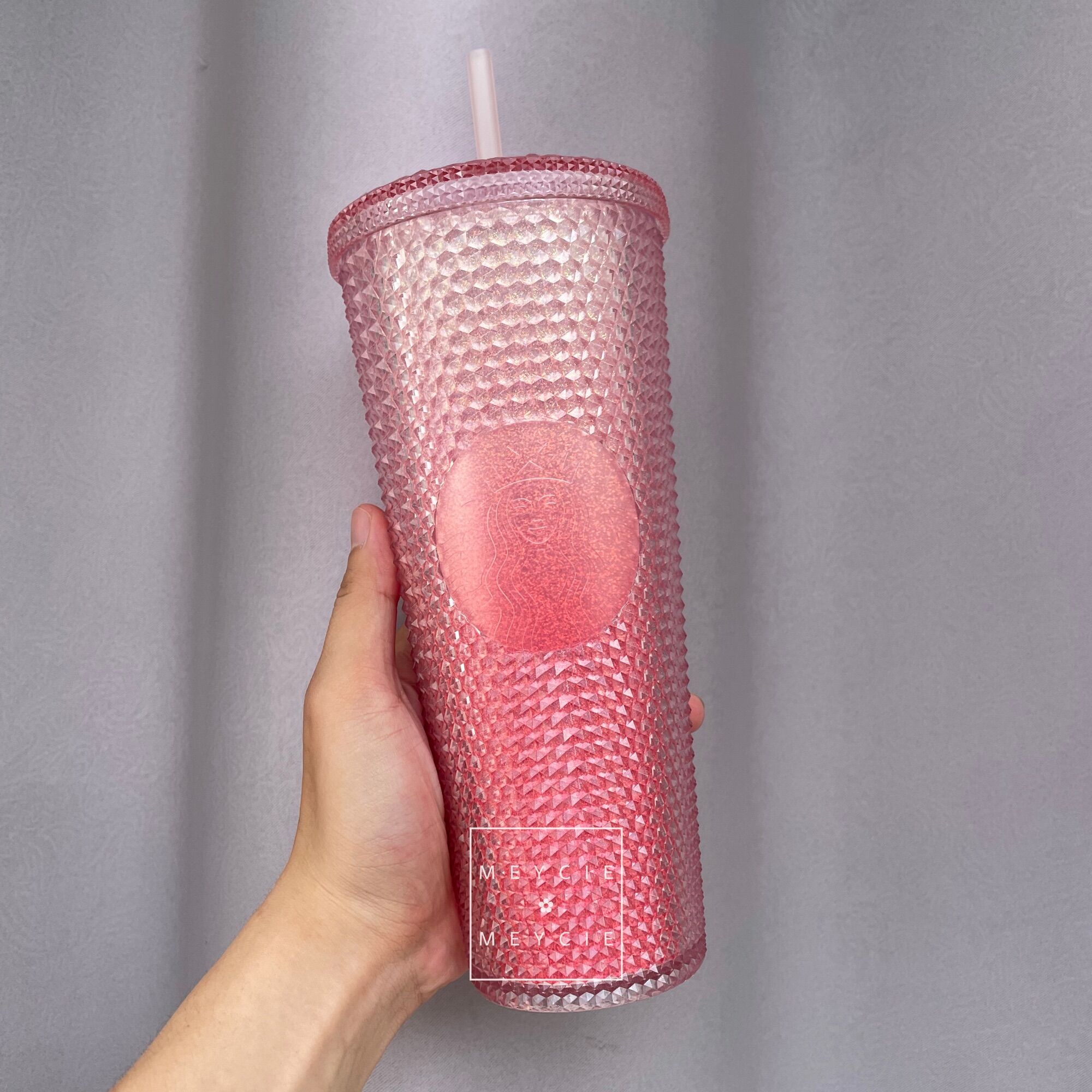 Ly Starbucks Studded Ombre Pink 710ml