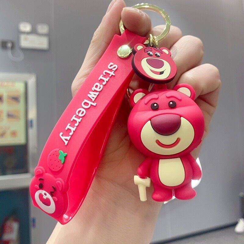 Móc Khoá Gấu Dâu Lotso Siêu Xinh Xắn