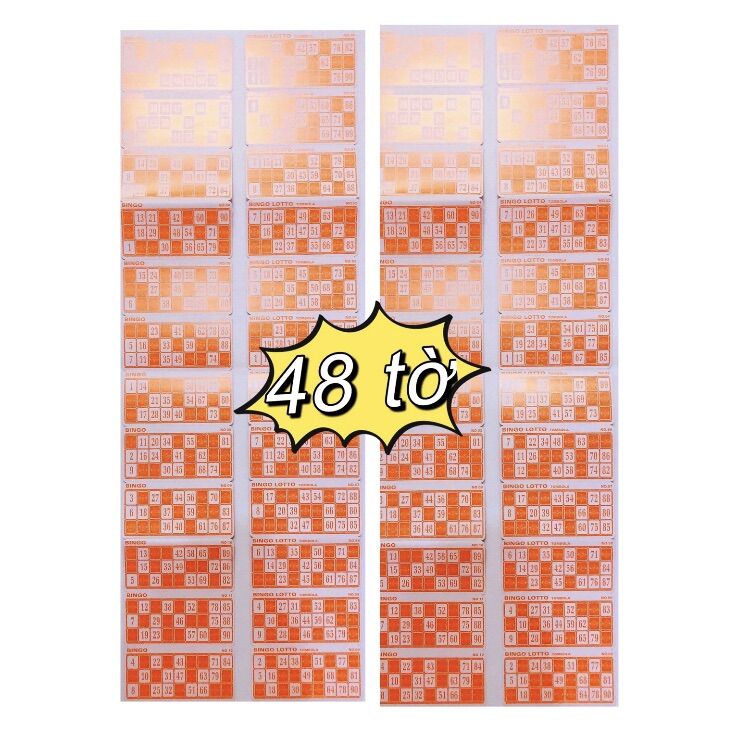 Phụ kiện giấy dò của lô tô quay - 48 lá