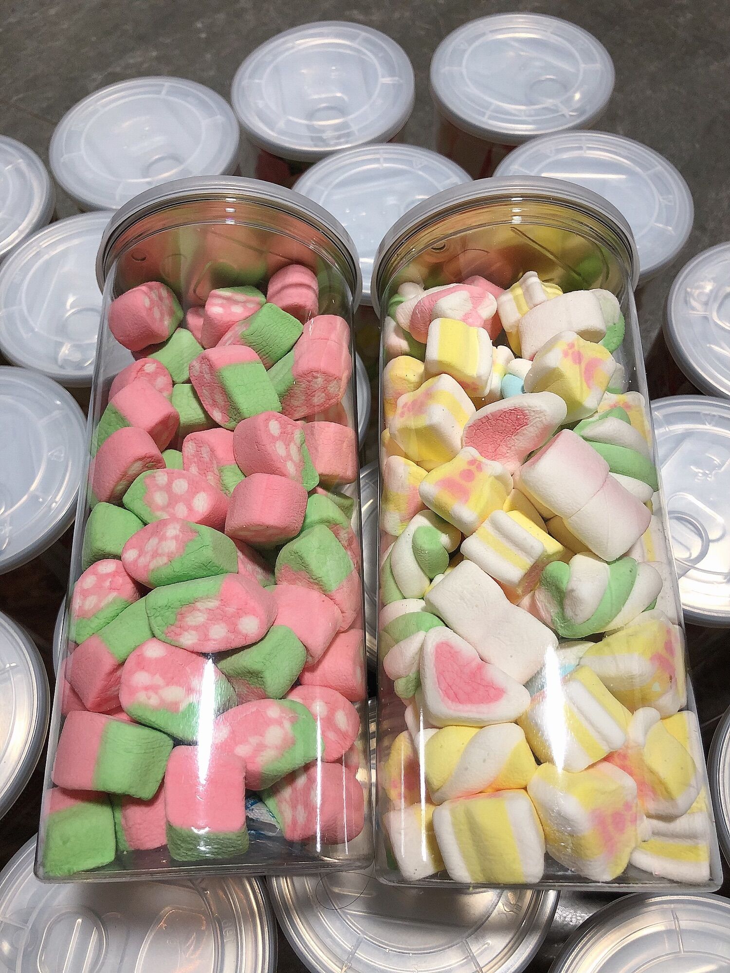 500gr Kẹo marshmallow bông gòn đủ vị túi zip