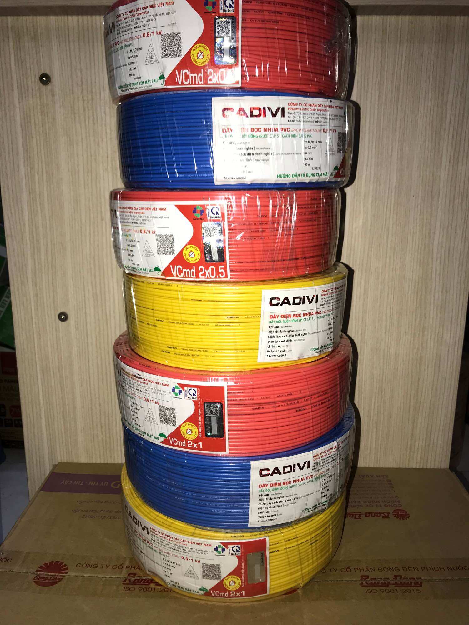 Dây đôi cadivi cuộn 100m