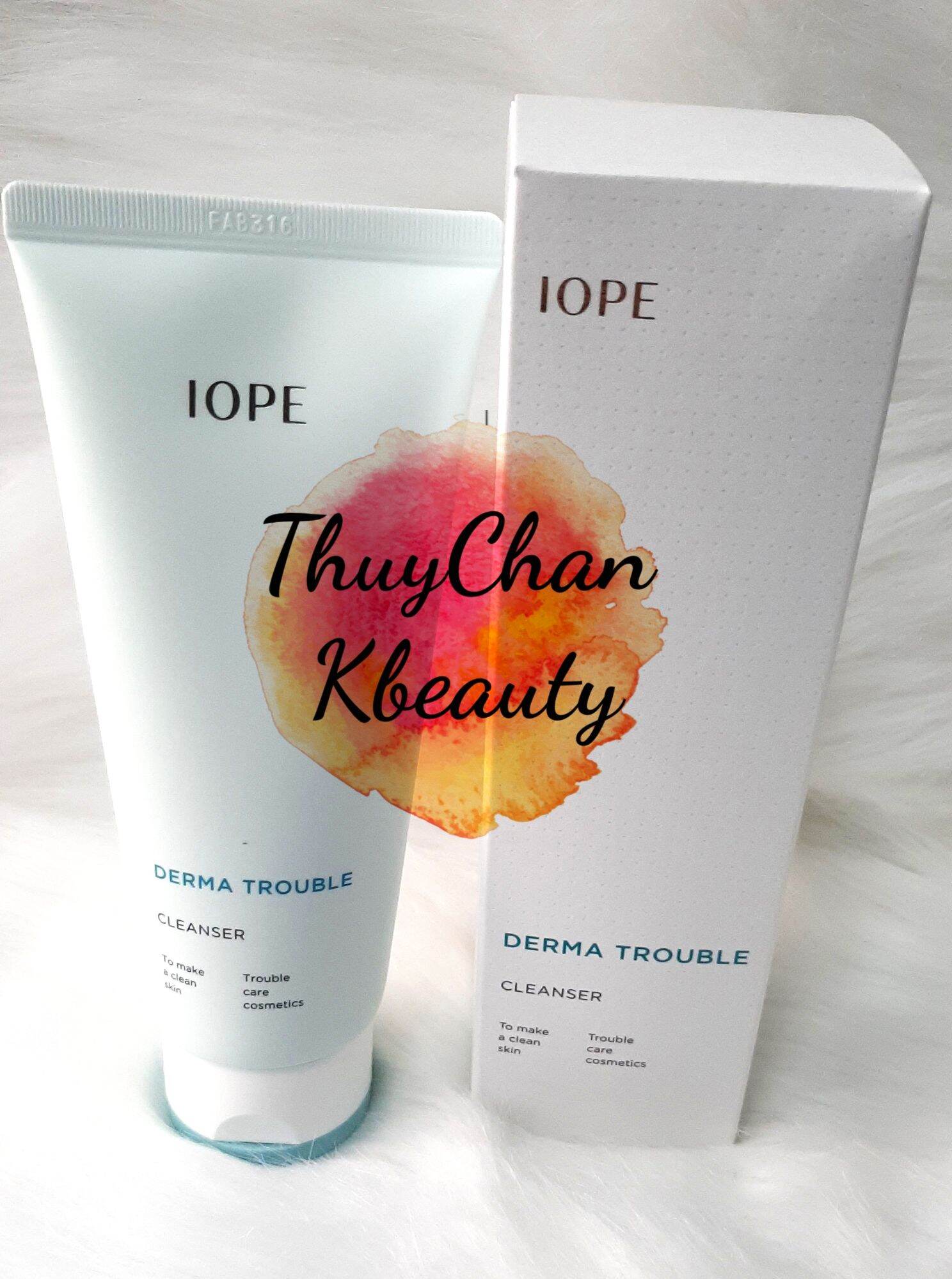 Sữa rửa mặt cho da mụn, da nhạy cảm IOPE Derma Trouble Cleanser 150ml