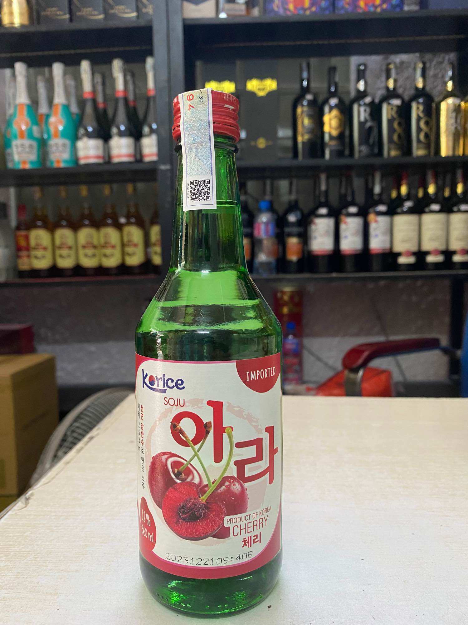 Soju hàn quốc korice 360ml-vị cherry