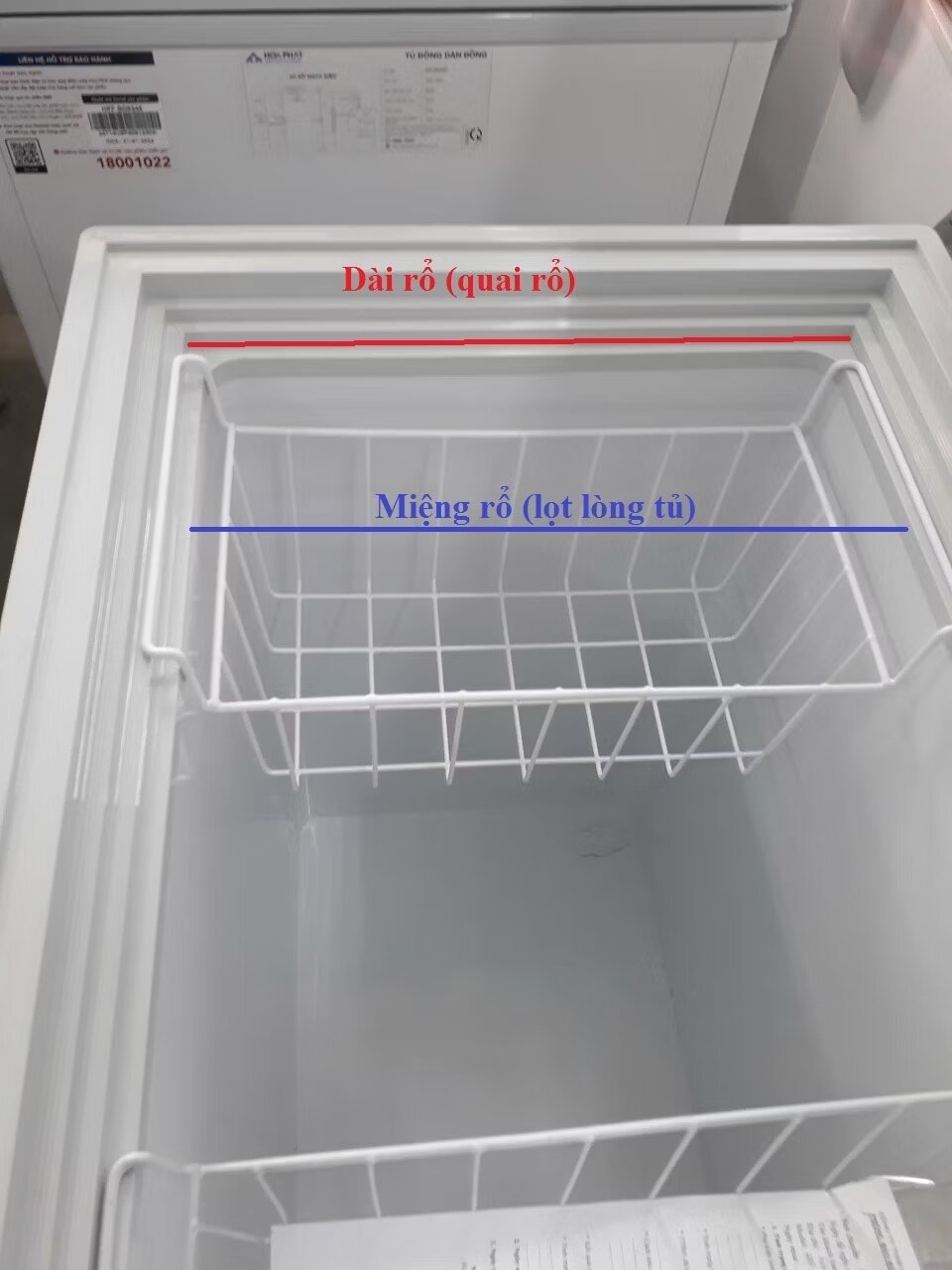 Freezer basket l63.5 * r23.5 * h23.5cm (2 basket).