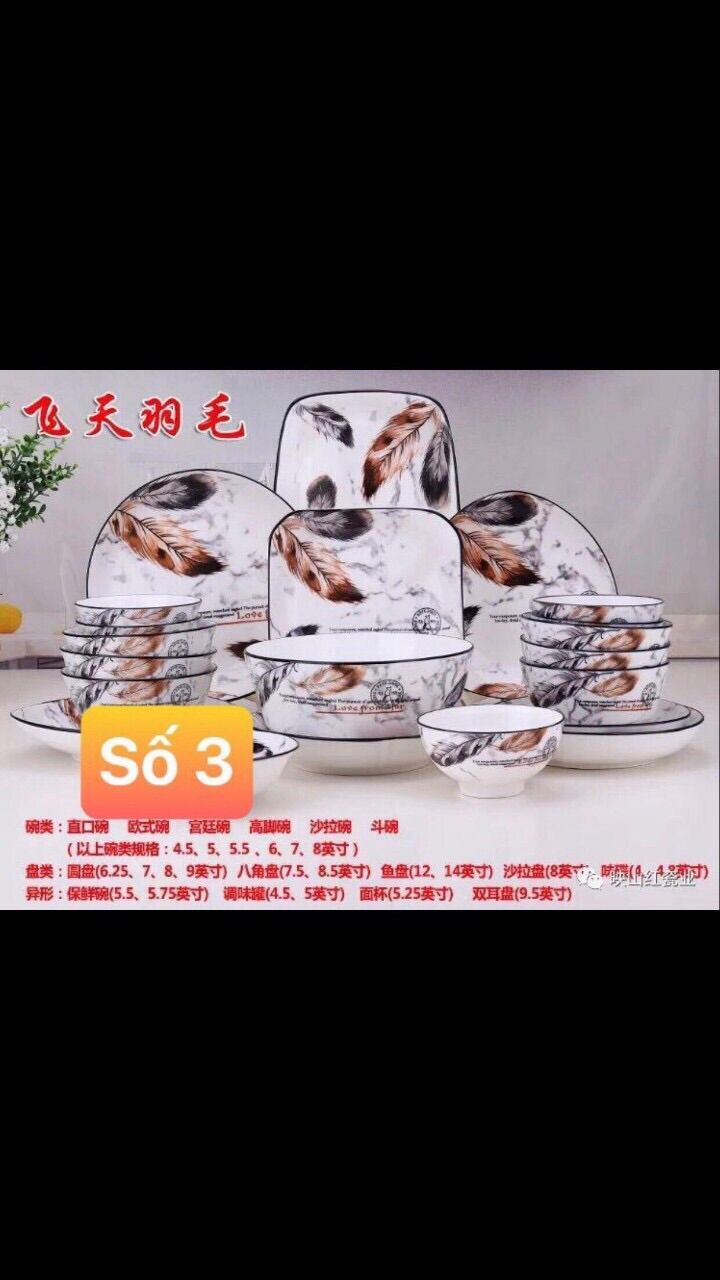 [HCM]Tô chén dĩa
