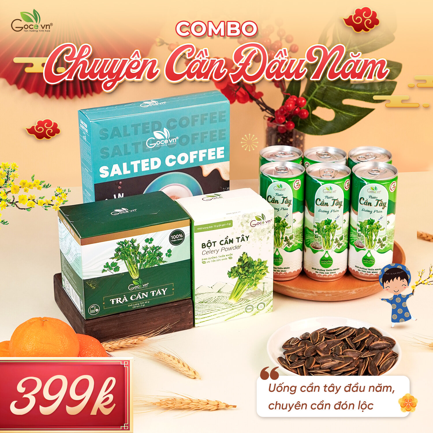 [Tết] Combo Chuyên Cần Đầu Năm Goce