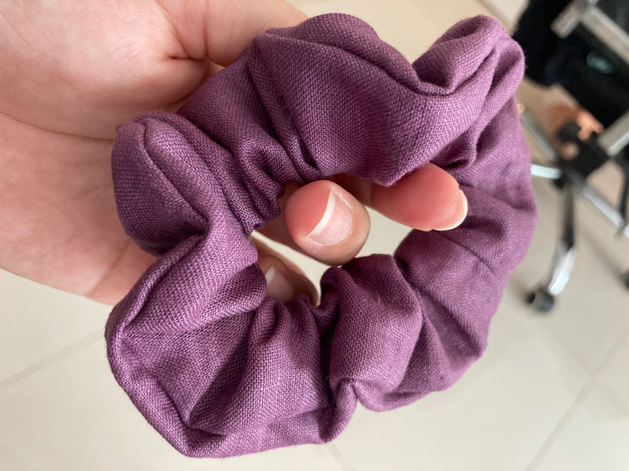 [HCM]Scrunchies - Cột tóc Linen Tone Tím (Pure Linen)