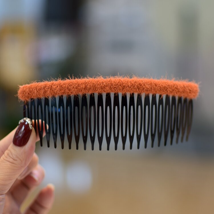 Lược Tóc Màu Kẹp Tóc Mái Dễ Phối Đơn Giản Len Hàn Quốc