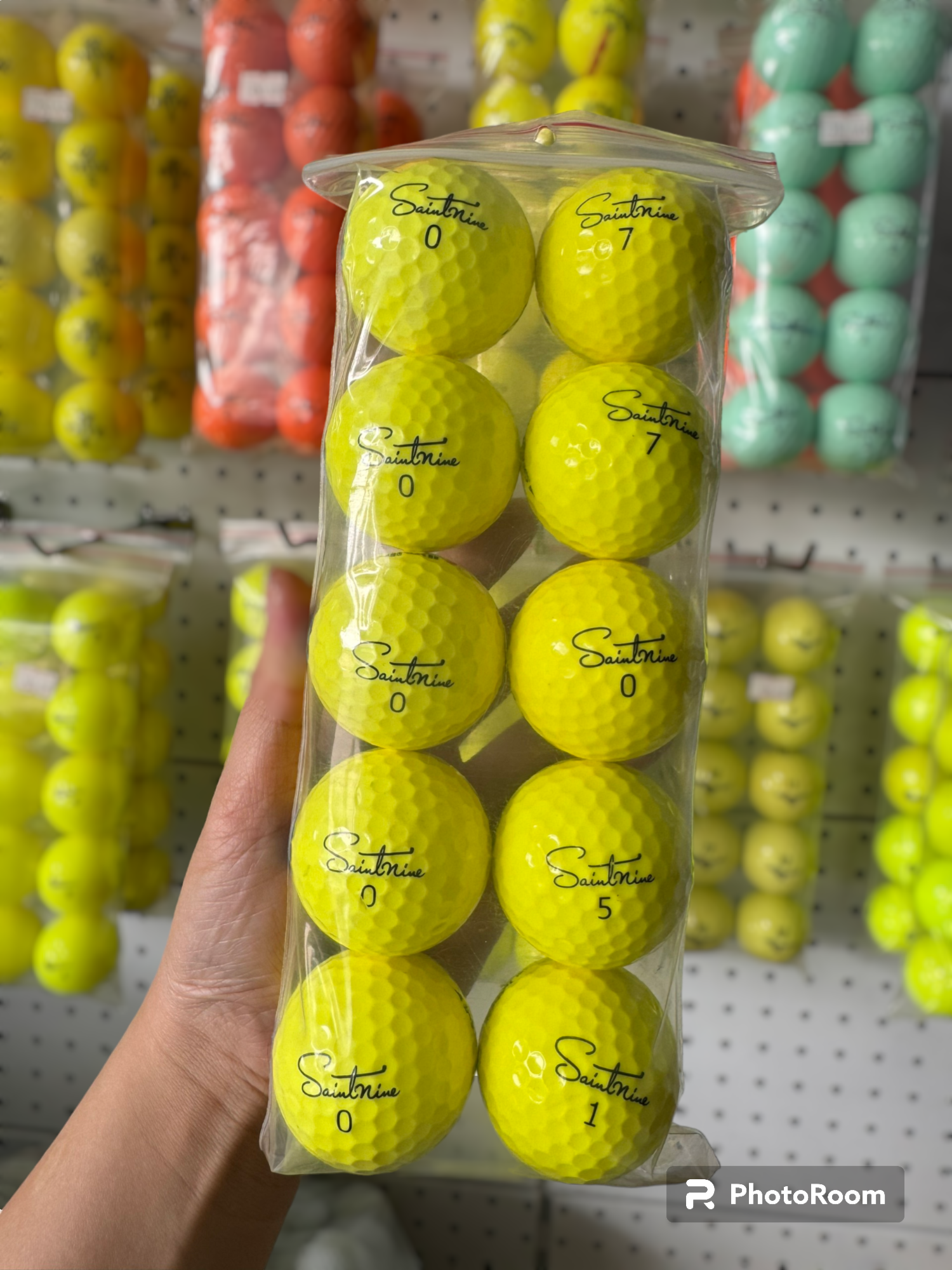 Bóng golf Saintnine màu độ mới 98% (10quả)