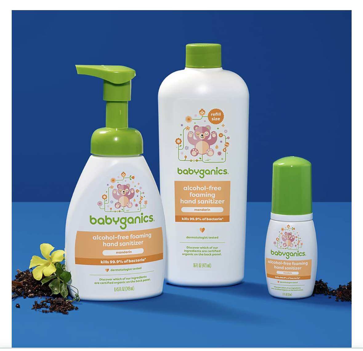[Hàng Air Mỹ]Rửa tay khô Babyganics cho bé 2026
