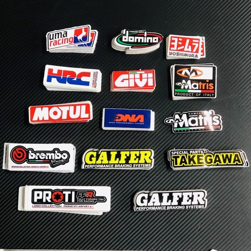 Tem Logo Sticker decal Lẻ dán xe máy, nón bảo hiểm, vali, laptop, v.v
