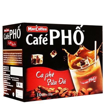 Combo 4 hop cà phê sữa đá maccoffee café phố 240