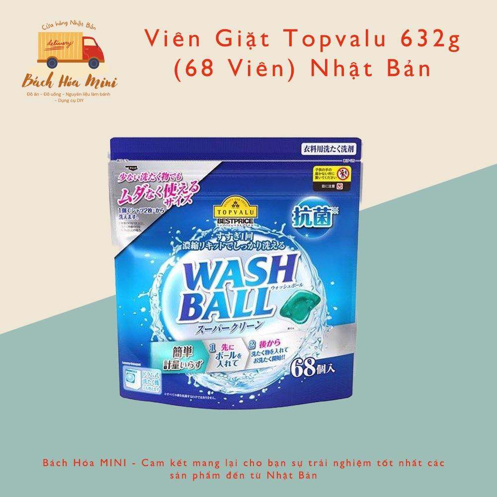 Viên Giặt Topvalu 68 Viên 632g - Nhật Bản