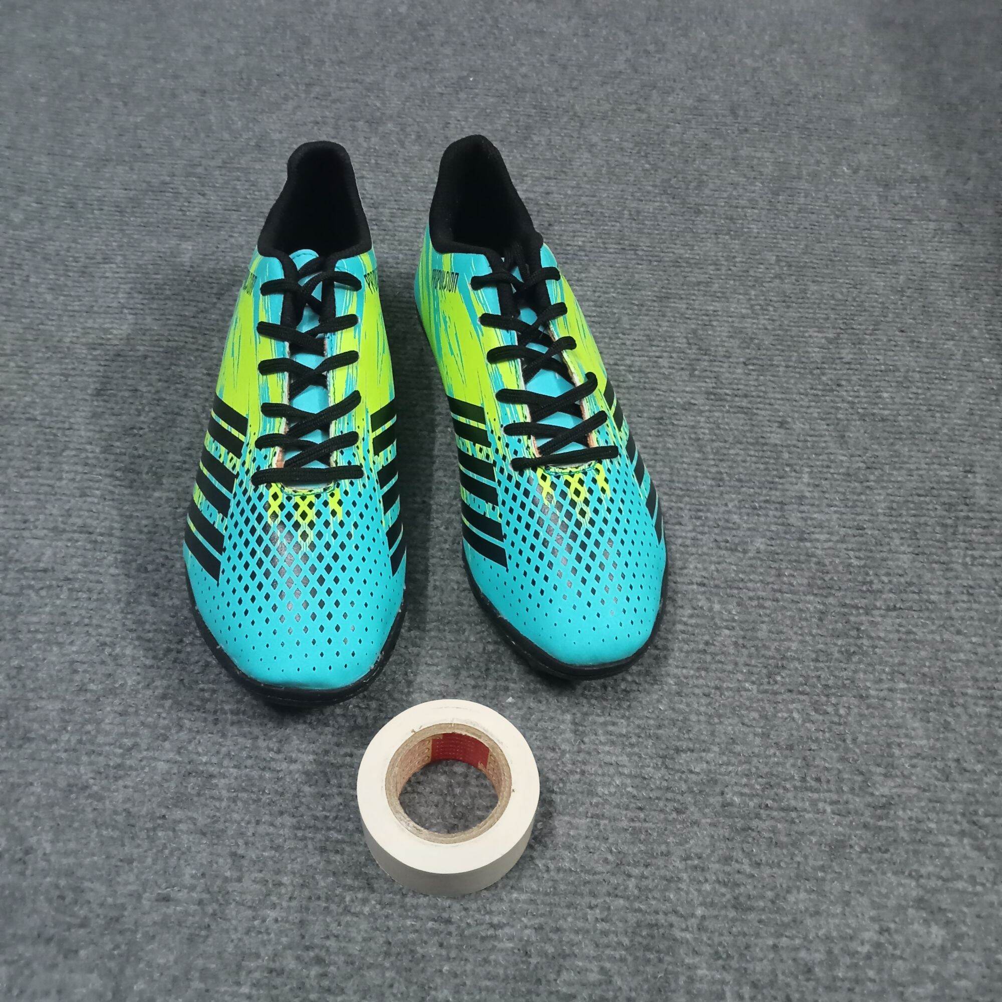 Giày đá bóng 3 sọc Predator đã khâu đế Xanh ngọc