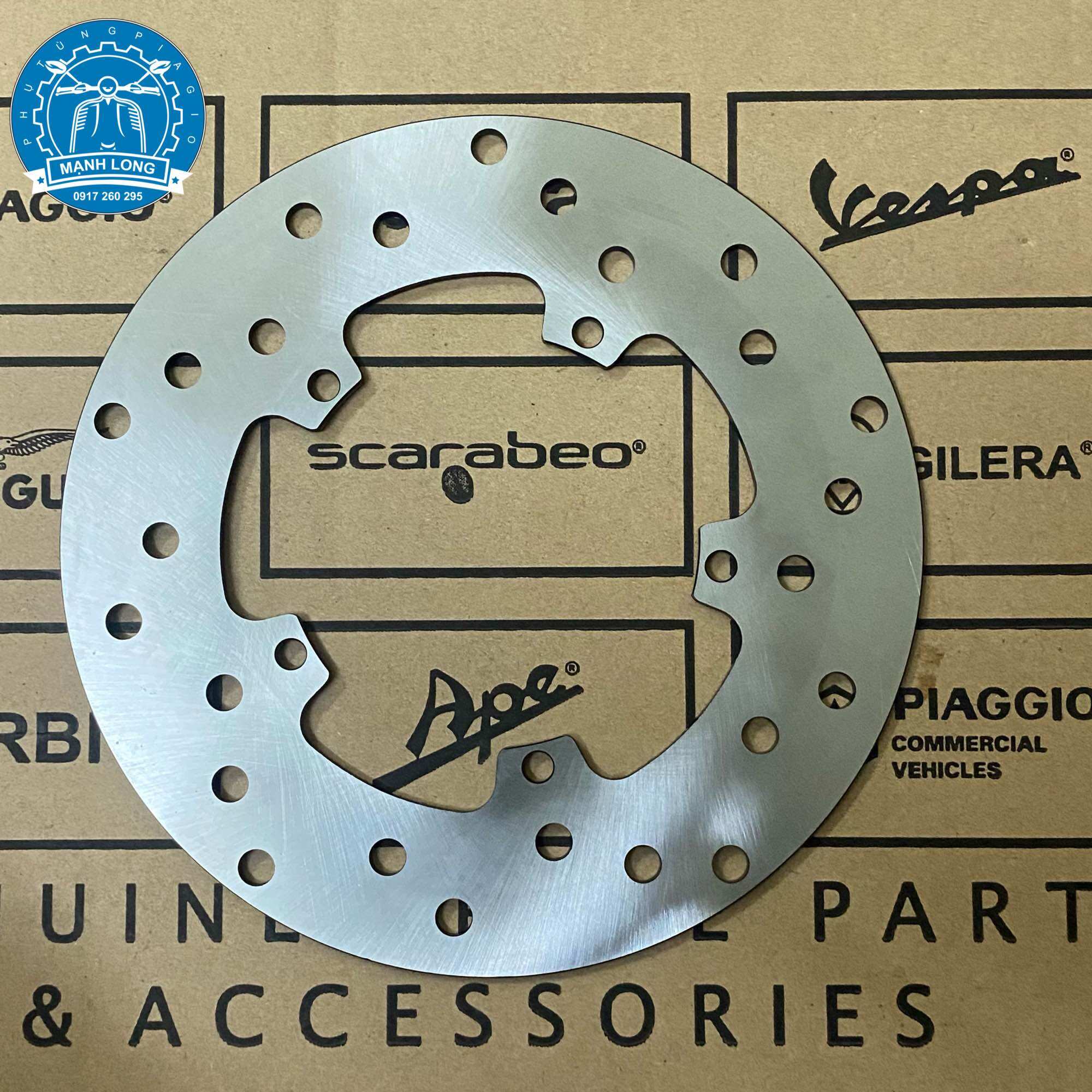 Đĩa phanh trước, đĩa thắng trước vespa sprint 3v, lx, primavera 3v, lxv, s, et