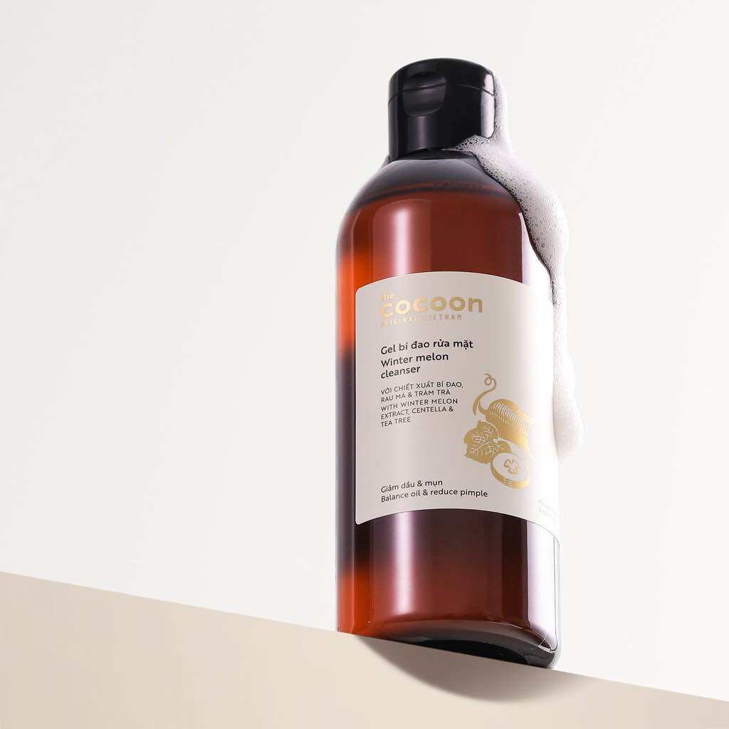 [Cocoon] Gel rửa mặt - Nước toner bí đao cân bằng Cocoon giảm dầu & mụn 310ml. 