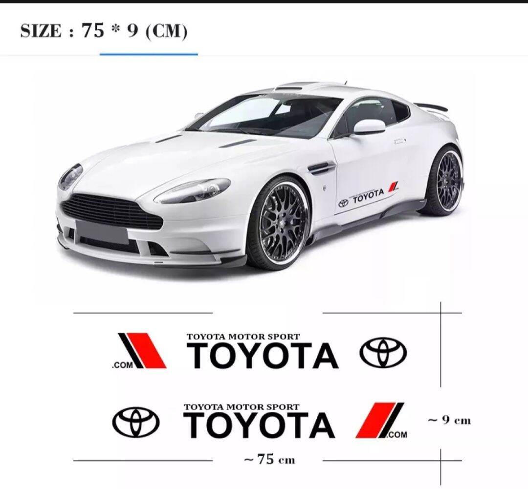 Tem dán xe hơi logo Toyota