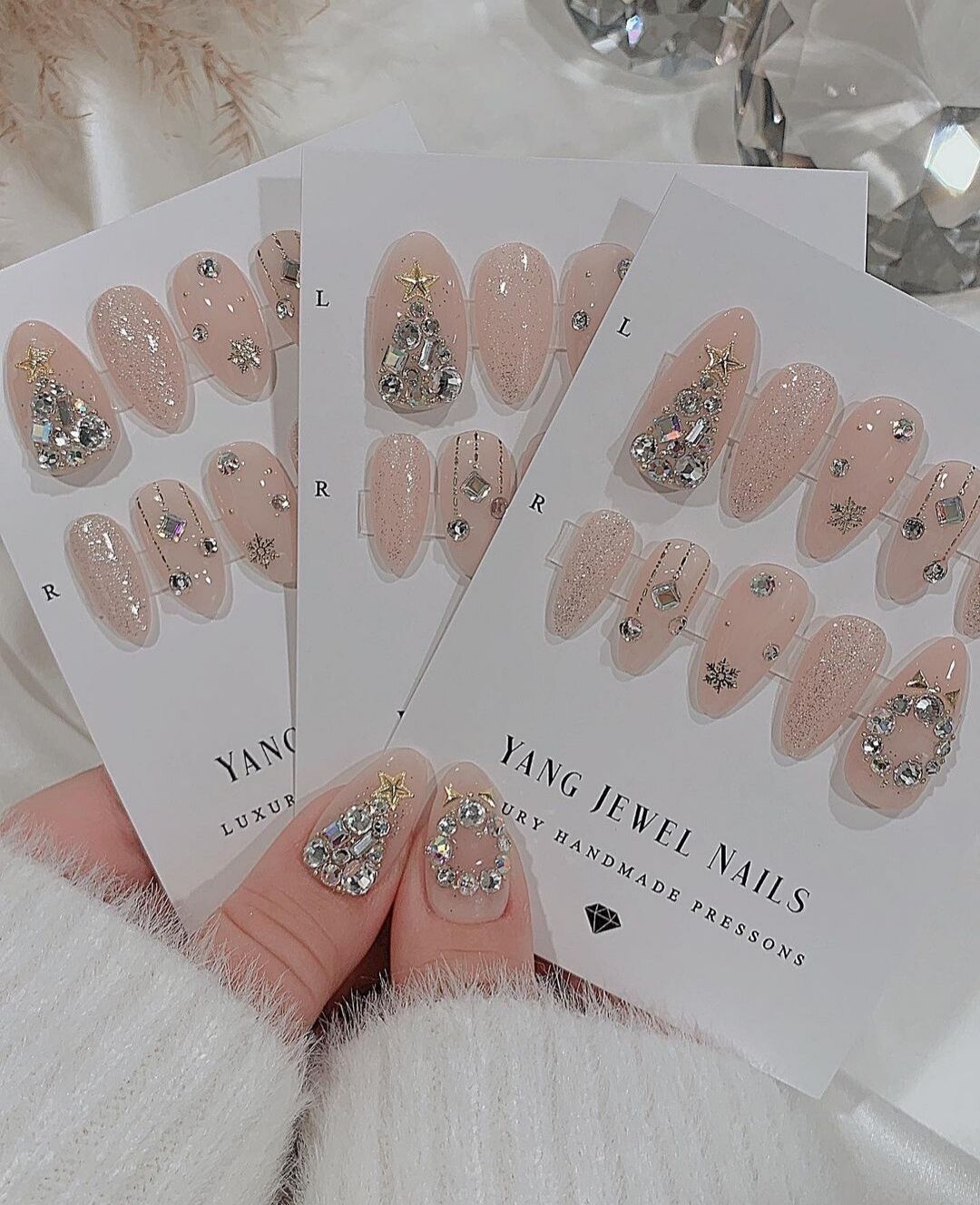 Nailbox thiết kế , mẫu nail giáng sinh - B32
