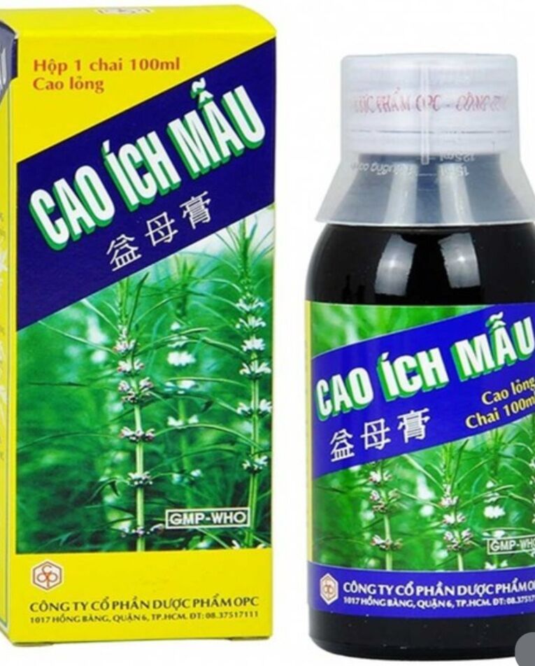 Cao ích mẫu OPC giúp điều hòa kinh nguyệt . Chai 180ml