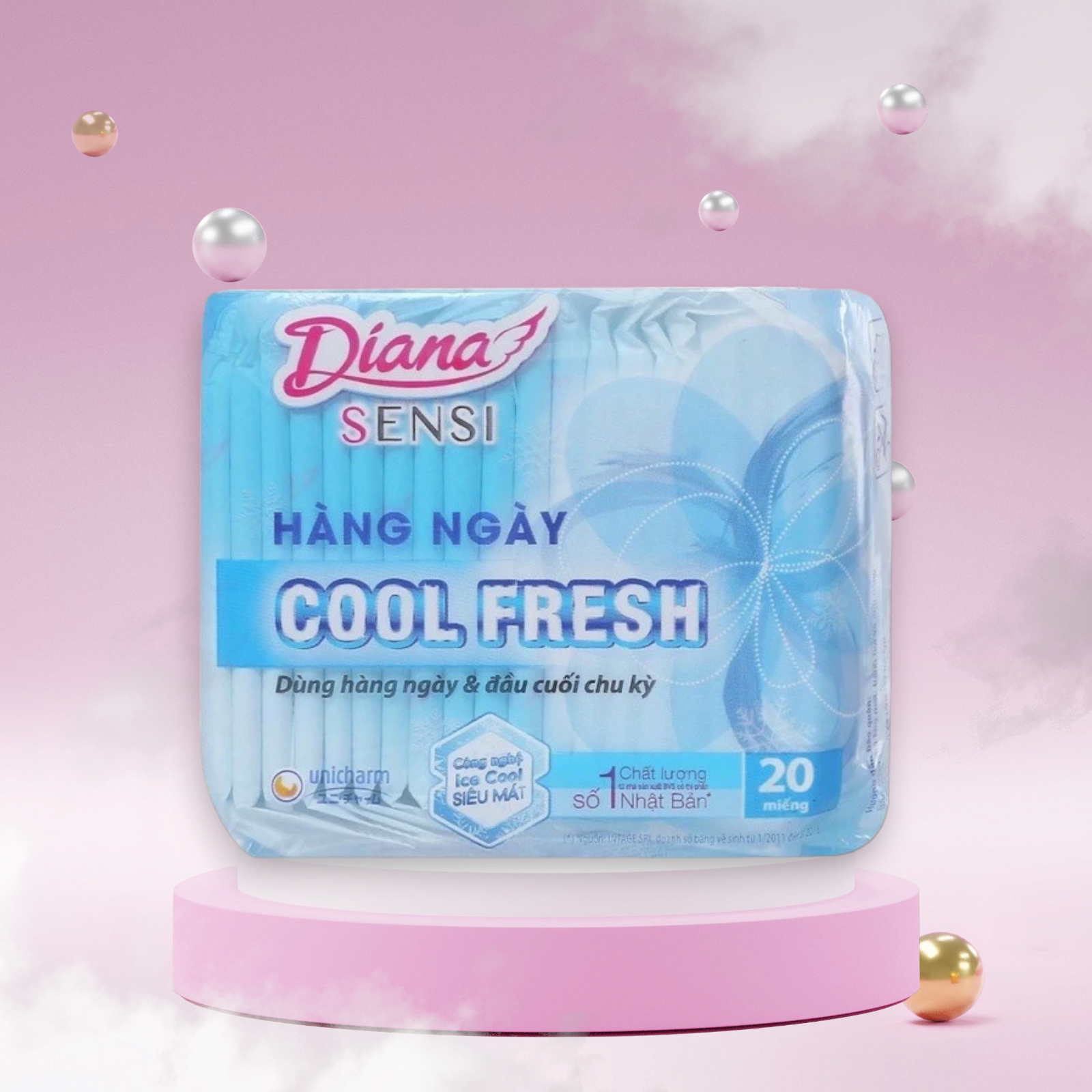 Băng vệ sinh hàng ngày diana cool fresh 20miếng