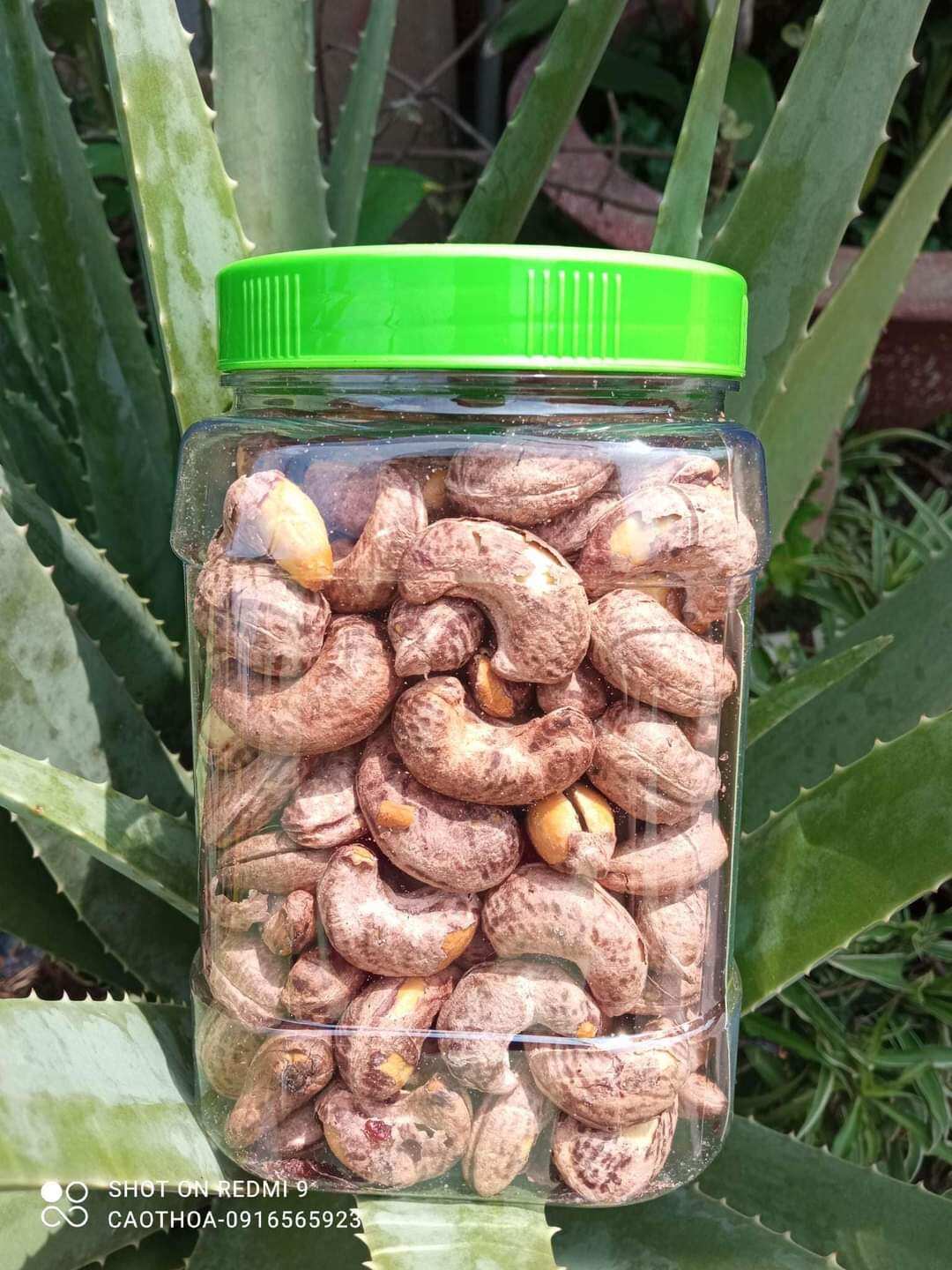 Hạt điều rang muối Bà Tám Bình Dương hủ 500gr
