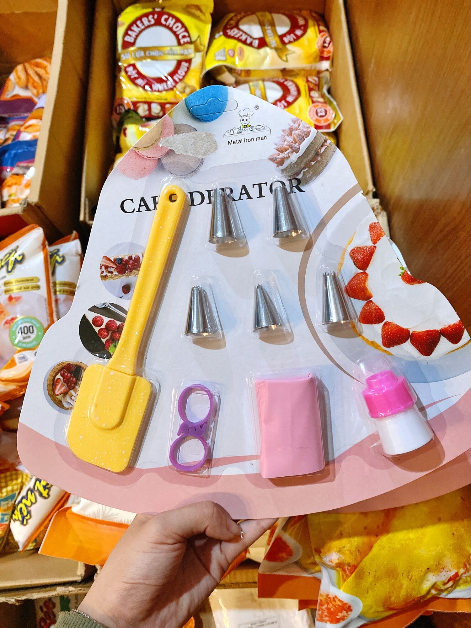 Set Dụng Cụ Bắt Kem Làm Bánh 9 món
