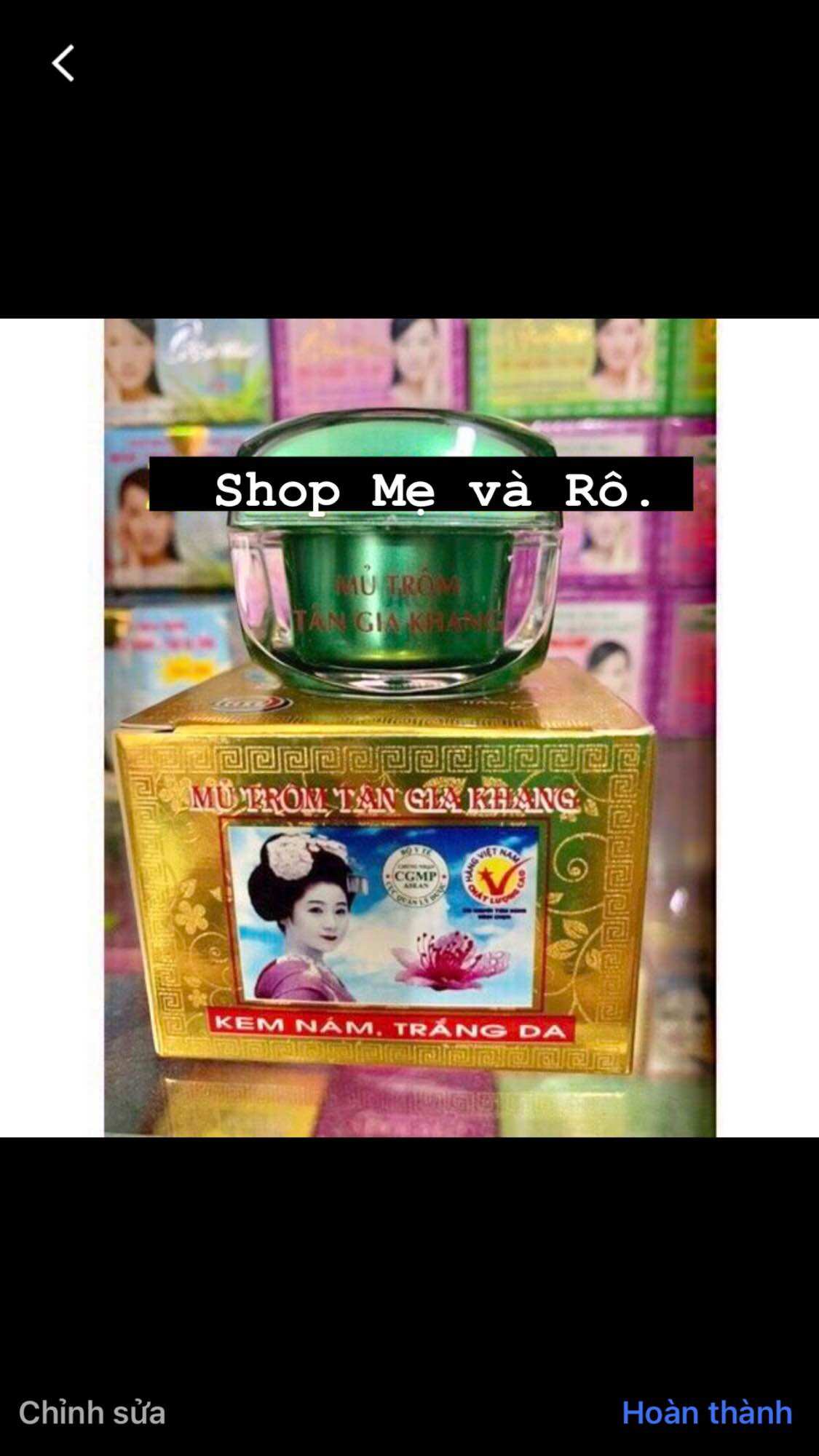 Kem mủ trôm nám,trắng da hủ 6gr