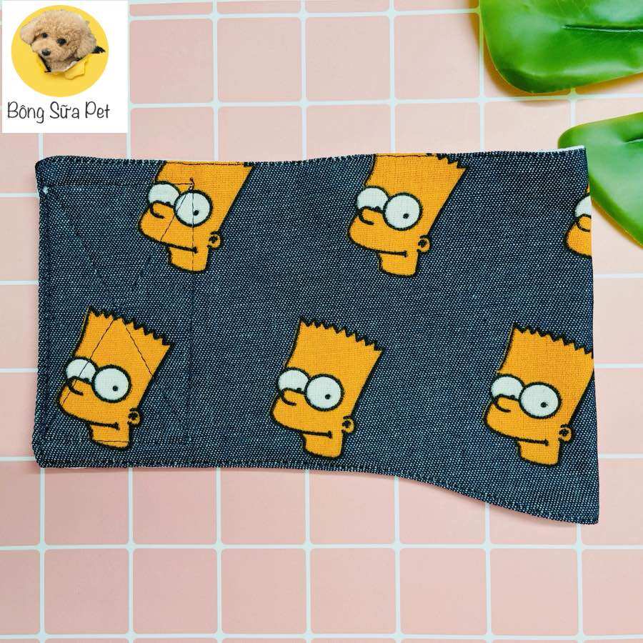 TÃ VẢI SIMPSON QUẤN BỤNG CHO CHÓ ĐỰC