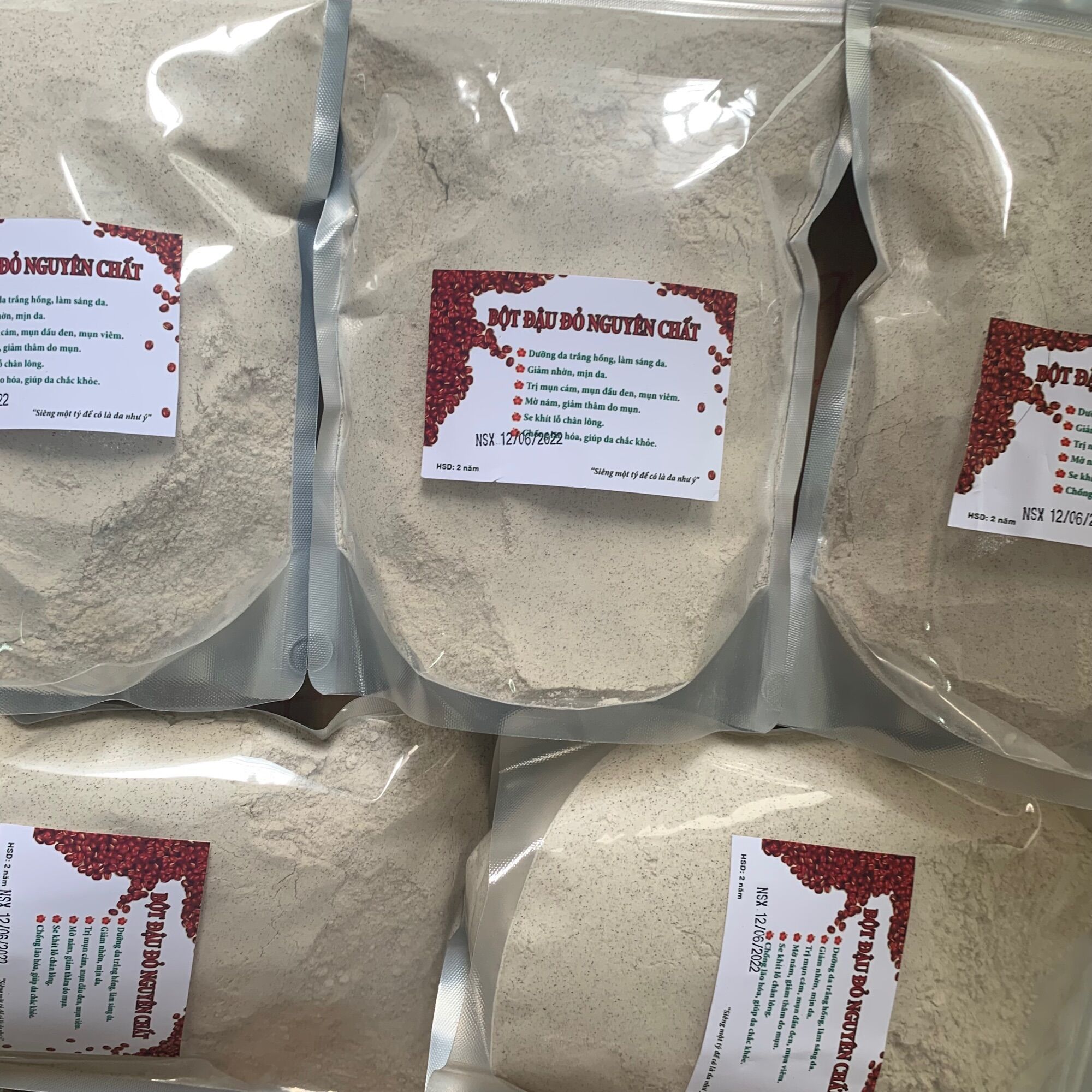 1kg Bột đậu đỏ nguyên chất đẹp da