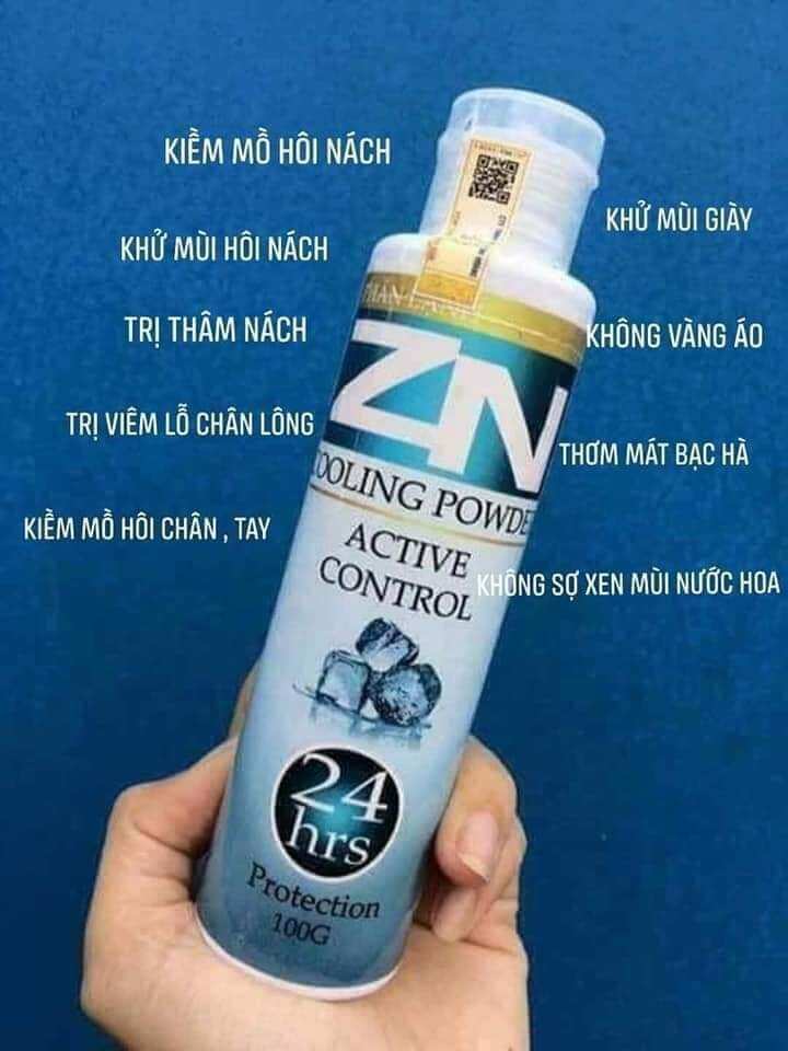 Phấn Lạnh ZN Khử mùi hôi nách, hôi chân Vĩnh Viễn 100g