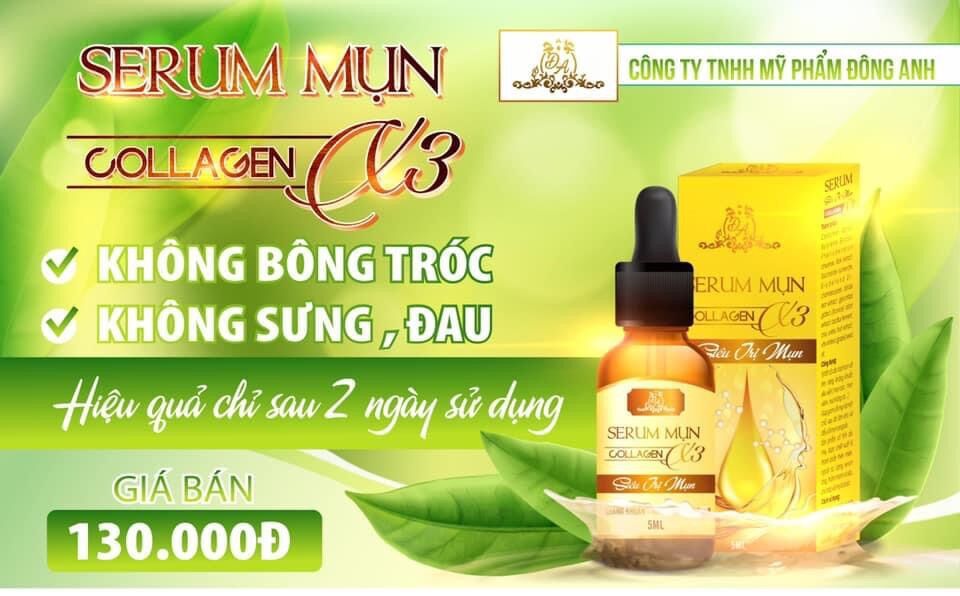 Serum mụn collagen x3 Đông Anh (chính hãng)
