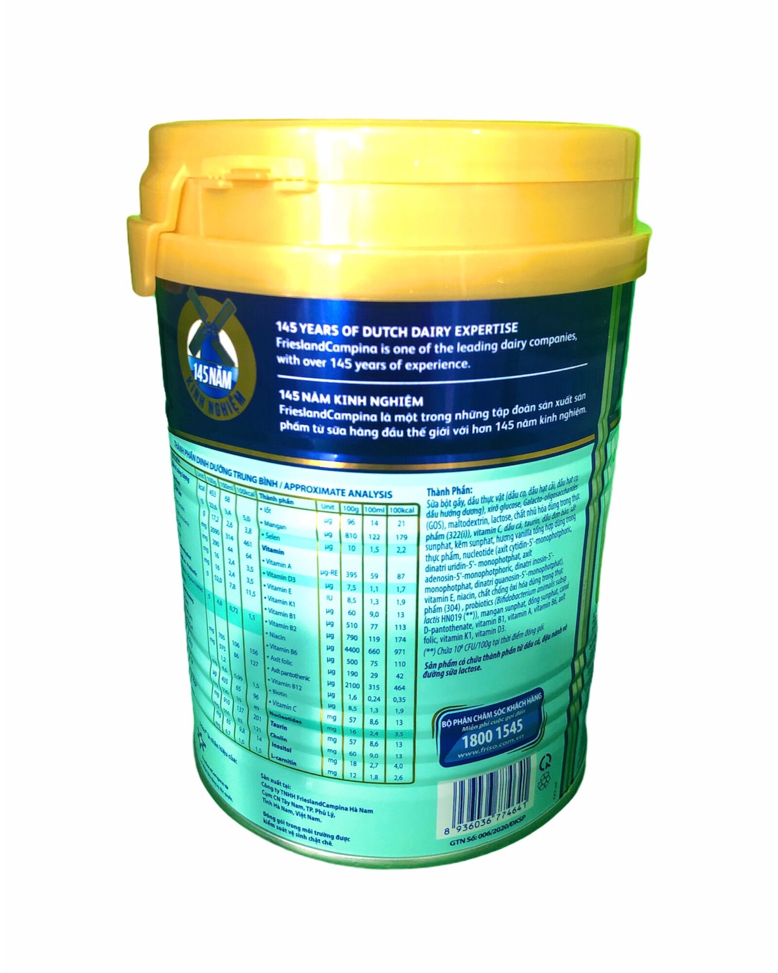 Sữa bột friso gold số 4 380g date 2025
