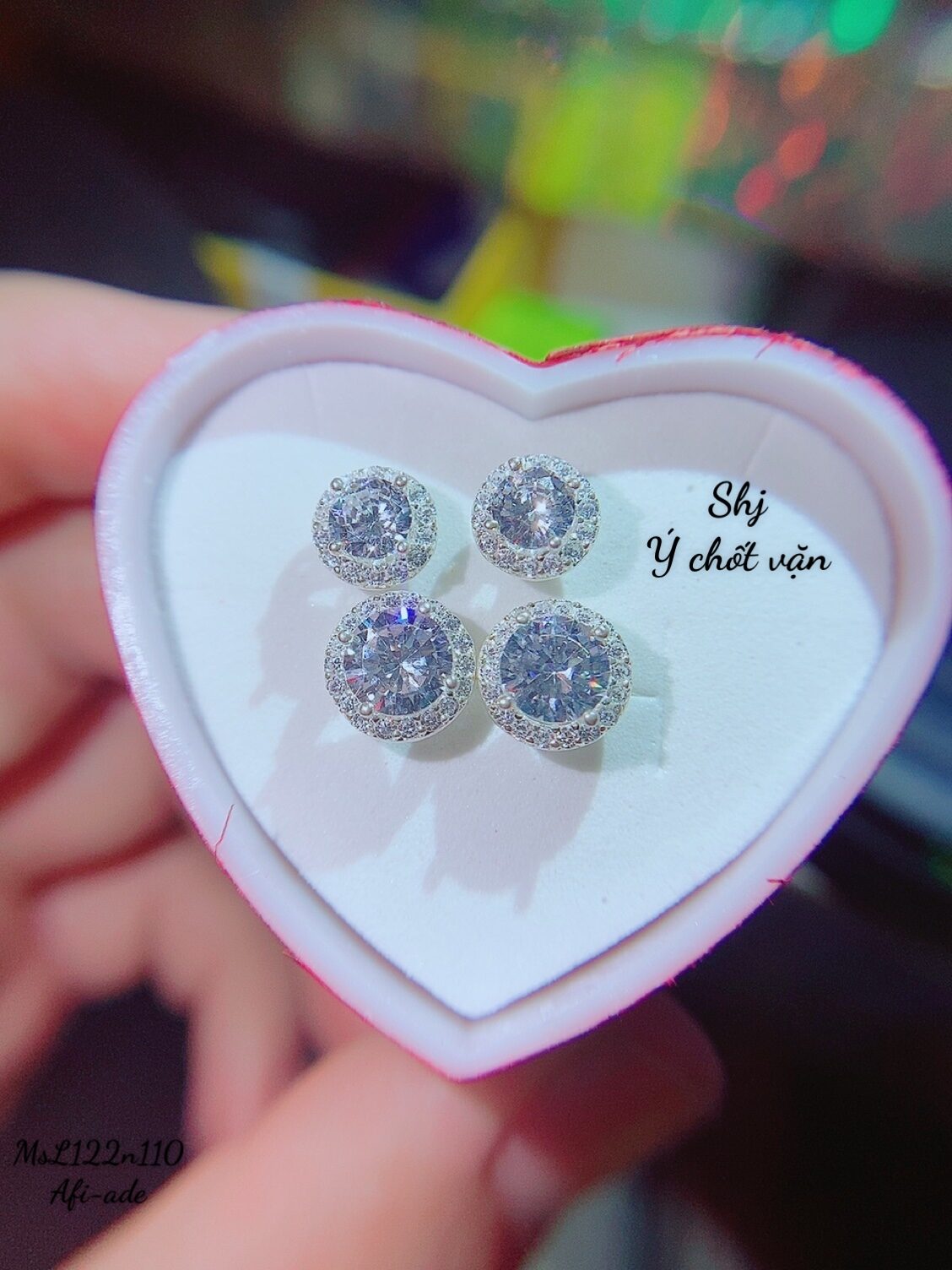 Bông tròn chốt vặn bạc ý SHJ