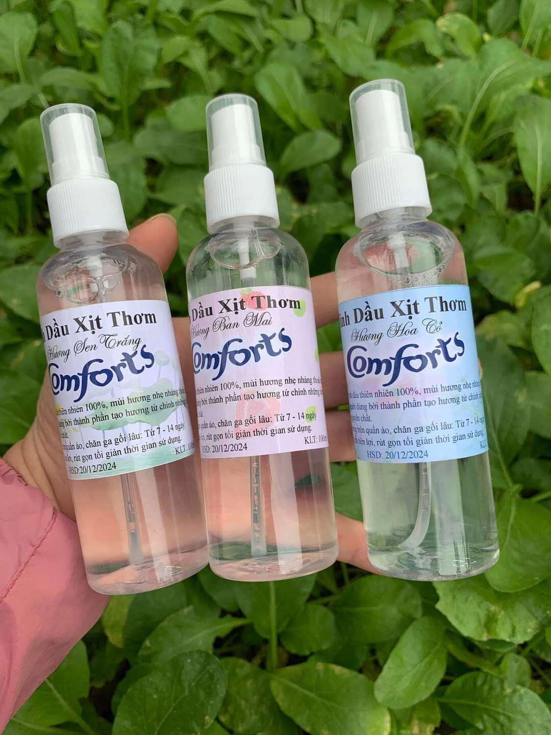 Tinh dầu xịt thơm comfort - xịt thơm quần áo, chăn màn , lưu hương 14 ngày