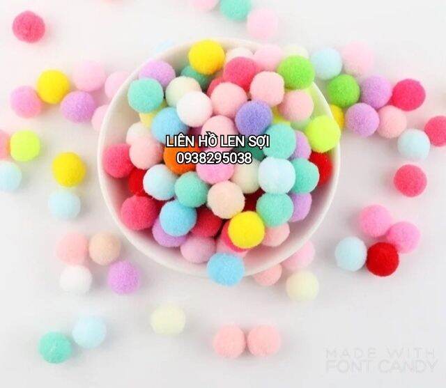 Cục bông ( pom pom) trang trí
