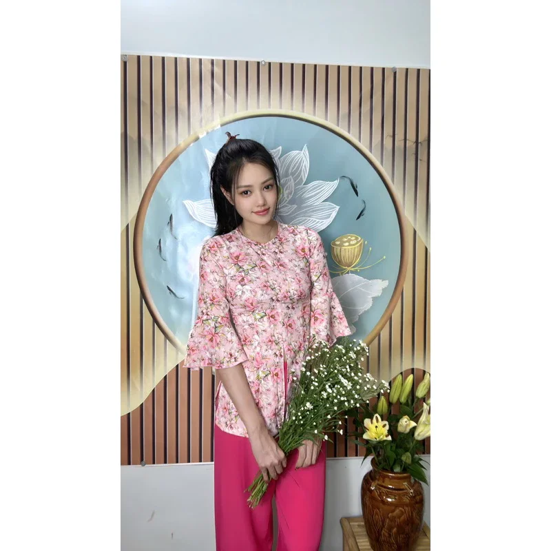 BỘ LAM GẤM TAY LOE TIỂU THƯ