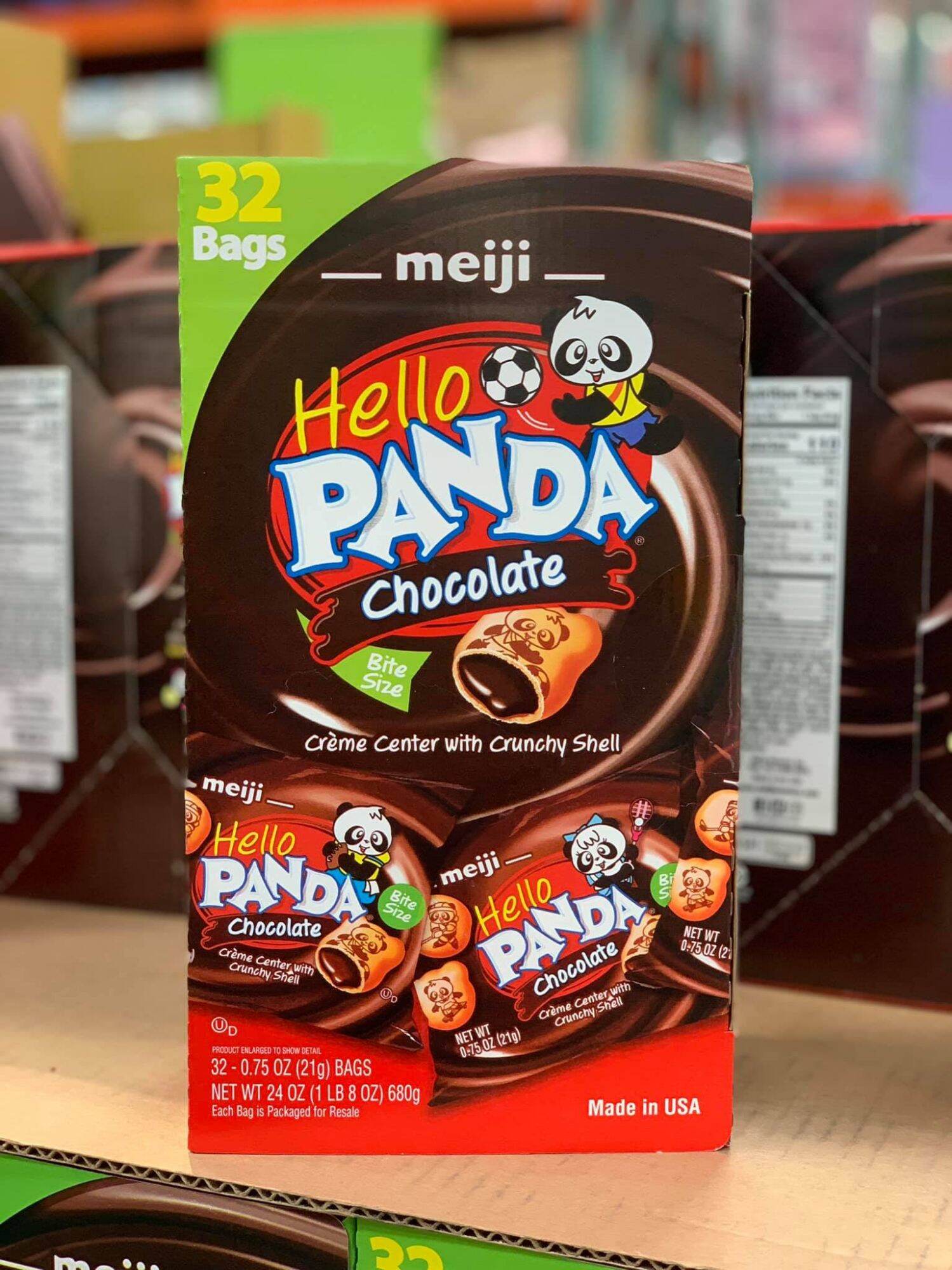 BÁNH GẤU MEIJI HELLO PANDA 680gr THÙNG 32 gói