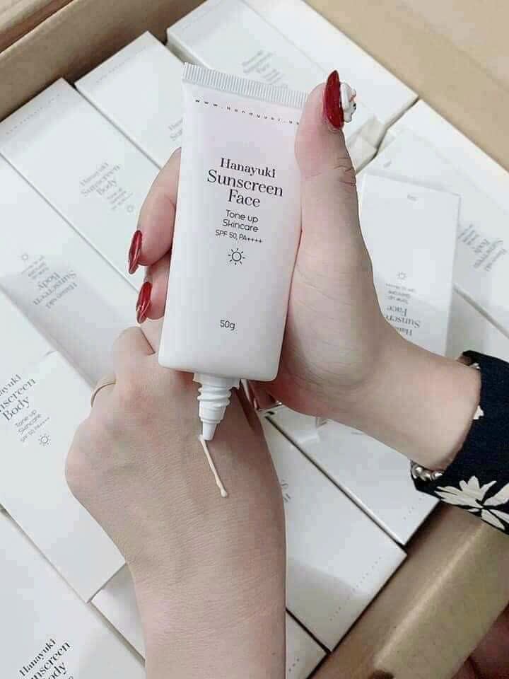 Kem chống nắng Hanayuki Sunscreen Face 50g