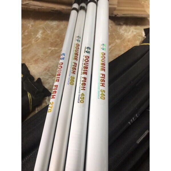 Cần Câu Tay Double Fish cá trắng 3H 3m6 4m5 5m4 ( mua cần có tặng kèm 1 phao câu bắp lưỡi buộc sẵn)