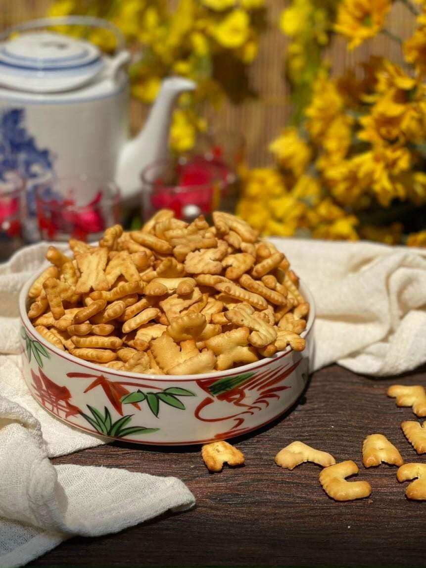 Bánh chữ cái abc 500g ( Bánh quy mặn chữ cái tuổi thơ)