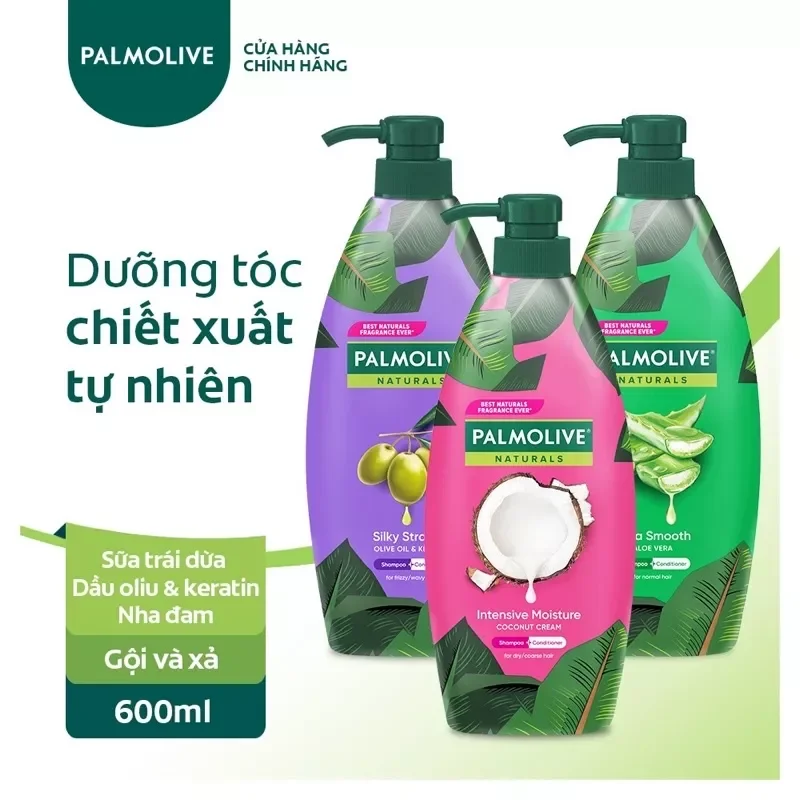 Dầu gội xả 2in1 palmolive 600ml/180ml