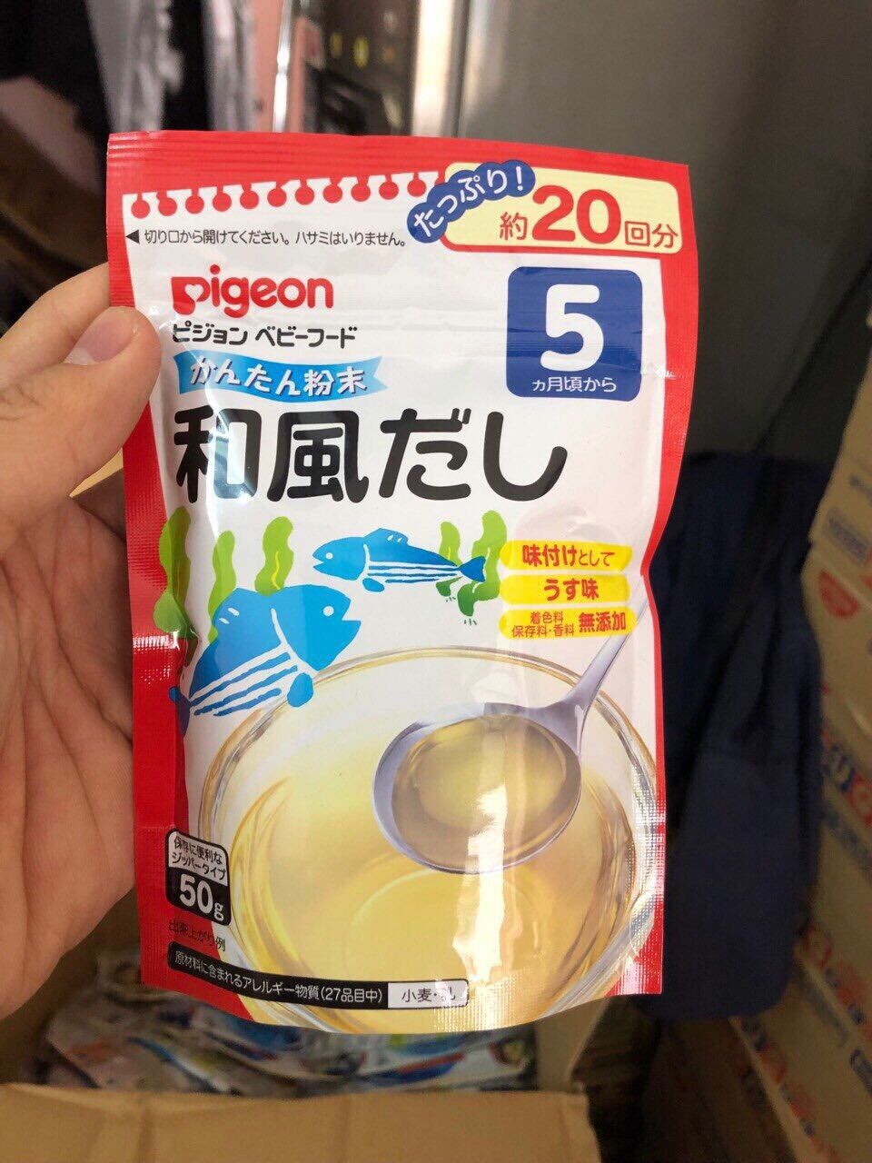 [HCM]Bột Dashi pigeon 5+ 50g Đủ vị Nhật Bản
