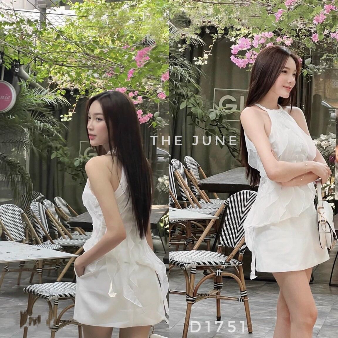Set Soya Áo + váy - Trắng