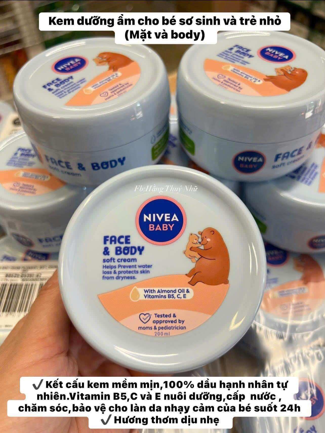 Kem Dưỡng Da Nivea Baby Soft Creme 200ml [ Đức]