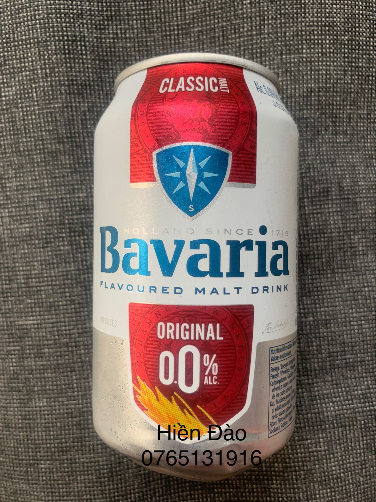 Bia chay không độ bavaria thùng/24 lon