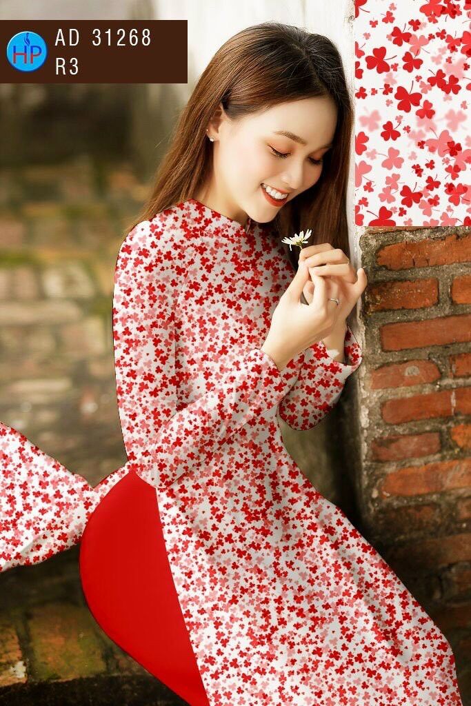 Vải áo dài cỏ ba lá